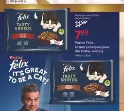 Rossmann Karma dla kota wiejskie smaki z kaczką i indykiem w sosie Purina Felix Tasty Shreds oferta