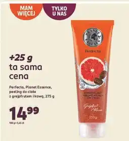 Rossmann Peeling do ciała z gerjfrutem i kawą Perfecta Planet Essence oferta
