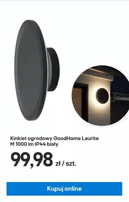 Castorama Kinkiet ogrodowy Good Home Laurite M 1000 Im IP44 biały oferta