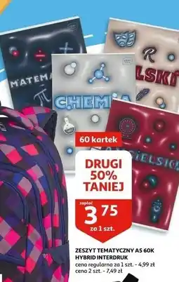 Auchan Zeszyt tematyczny a5/60 matematyka Interdruk oferta
