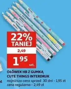 Auchan Ołówek hb cute things Interdruk oferta