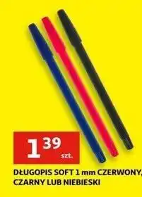 Auchan Długopis stick soft czarny oferta