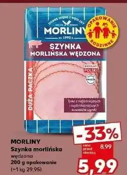 Kaufland Szynka morlińska wędzona Morliny oferta
