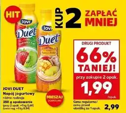 Kaufland Jogurt truskawka-kiwi Jovi Duet oferta