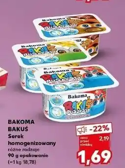 Kaufland Serek truskawka Bakoma Bakuś Puszysty oferta