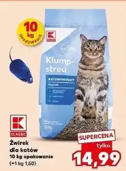 Kaufland Żwirek dla kotów K-Classic oferta