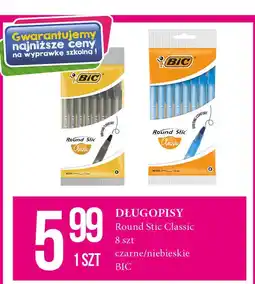 E.Leclerc Długopis round stick niebieski Bic Round Stick oferta