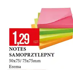 E.Leclerc Notes samoprzylepny 76 x mm Erema oferta