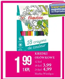 E.Leclerc Kredki 24 kolory Wiodąca Marka Esquisse oferta
