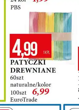 E.Leclerc Patyczki drewniane naturalne Euro-Trade oferta