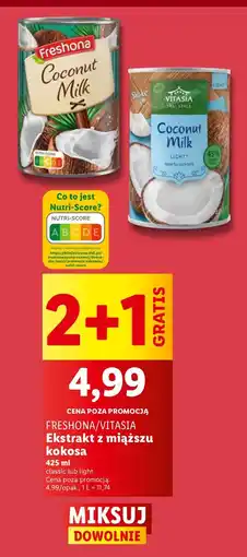 Lidl Mleko kokosowe Freshona/Vitasia oferta