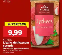 Lidl Liczi w delikatnym syropie Vitasia oferta