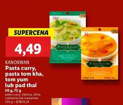 Lidl Pasta curry Kanokwan curry, tom kha, tom yum lub pad thai oferta