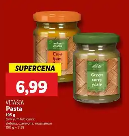 Lidl Pasta curry Vitasia tom yum lub curry oferta