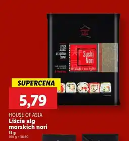 Lidl Liście alg morskich nori House of Asia oferta