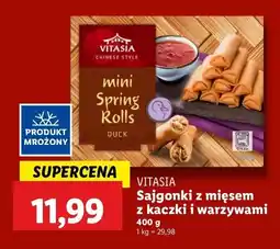 Lidl Sajgonki z mięsem z kaczki i warzywami Vitasia oferta