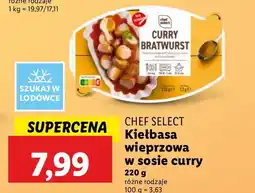 Lidl Kiełbasa wieprzowa w sosie curry Chef Select oferta