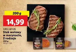 Lidl Stek wołowy Grill&Fun w marynacie oferta