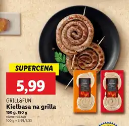 Lidl Kiełbasa Grill&Fun na grilla oferta