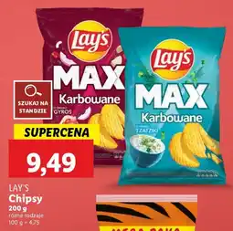 Lidl Chipsy Lay's Max Karbowane oferta