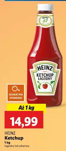 Lidl Ketchup Heinz oferta