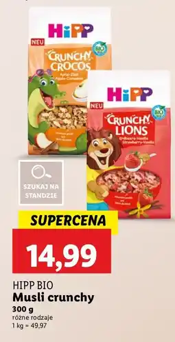 Lidl Musli crunchy HiPP BIO oferta