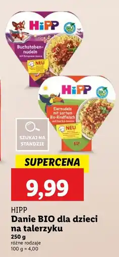 Lidl Danie dla dzieci na talerzyku HiPP BIO oferta