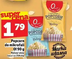 Popcorn do mikrofalówki 90g Masłowy