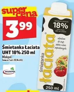 Topaz Śmietanka UHT 18% Mlekpol oferta
