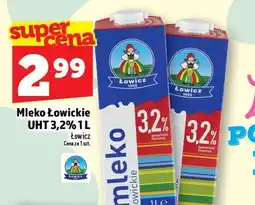 Topaz Mleko UHT 3,2% Łowicz oferta
