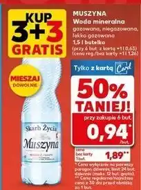 Kaufland Woda niegazowana Muszyna Skarb Życia oferta