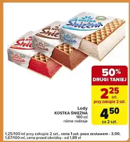 Carrefour Express Lody Kostka Śnieżna różne rodzaje oferta