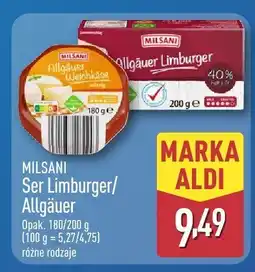 ALDI Ser Limburger/Allgäuer MILSANI oferta