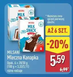 ALDI Mleczna kanapka MILSANI oferta