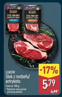 ALDI Stek z rostbefu Łuków oferta