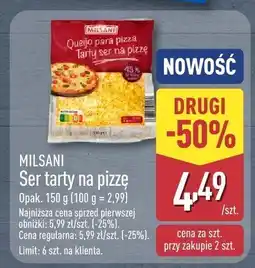 ALDI Ser tarty na pizzę Milsani oferta