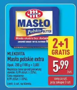 ALDI Masło Mlekovita Masło polskie extra oferta
