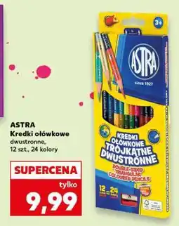 Kaufland ASTRA Kredki ołówkowe dwustronne, 12 szt., 24 kolory oferta
