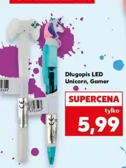 Kaufland Długopis LED Unicorn Gamer oferta