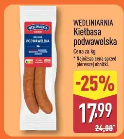 ALDI Kiełbasa podwawelska Wędliniarnia oferta