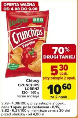 Carrefour Express Chipsy CRUNCHIPS LORENZ oferta