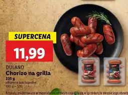 Lidl Kiełbasa chorizo Dulano na grilla pikantne oferta