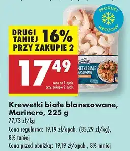 Biedronka Krewetki białe blanszowane Marinero oferta