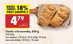 Biedronka Ciasto z kruszonką Biedronka oferta