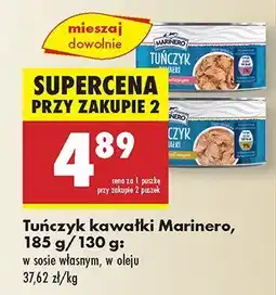Biedronka Tuńczyk kawałki Marinero oferta