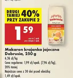 Biedronka Makaron krajanka jajeczna Dobrusia oferta