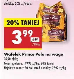 Biedronka Wafelek Prince Polo na wagę oferta
