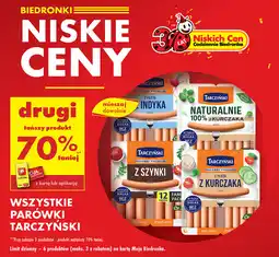 Biedronka Parówki Tarczyński oferta