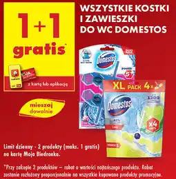 Biedronka Kostki i zawieszki do WC Domestos oferta