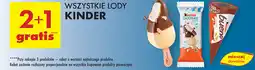 Biedronka Lody KINDER oferta